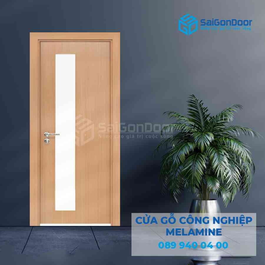 Cửa Gỗ HDF Melammine P1G1 1 1 Cua go HDF Melammine P1G1 1.jpg SGD MDFMe