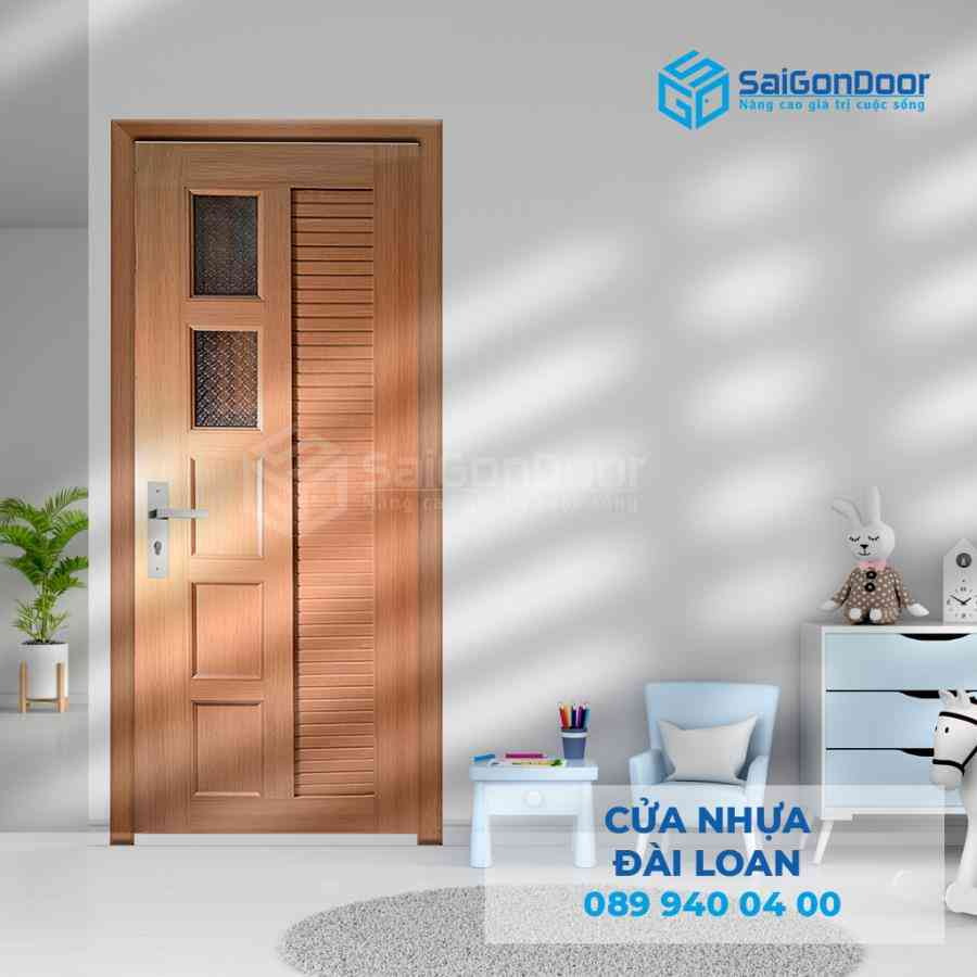 Cửa Nhựa Giả Gỗ Đài Loan YK 26 1 Cua nhua gia go Dai Loan YK 26.jpg SGD DL