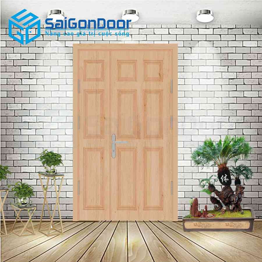 Cửa Nhựa Gỗ Composite 2 canh 9A Oak 2 1 Cua nhua go composite 2 canh 9A Oak 2.jpg Compos SGD