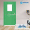 Cửa Thép Chống Cháy P1G1 xanh thoan thoat hiem 2 Cua thep chong chay P1G1 xanh thoan thoat hiem.jpg SGD TCC