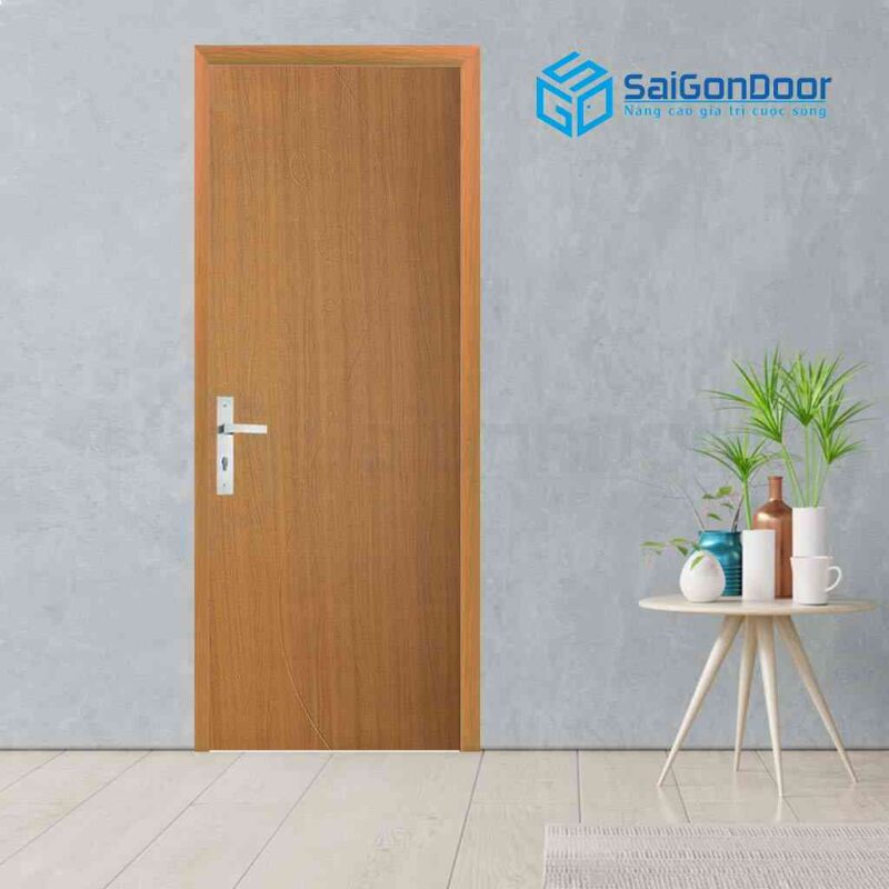 Cửa nhựa gỗ Composite thường dùng làm cửa nhà vệ sinh, cửa phòng với phong cách hiện đại và sang trọng