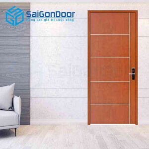 Cửa Gỗ MDF Veneer P1R5 xoan dao 2