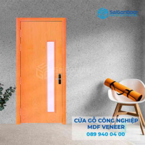 Cửa Gỗ MDF veneer P1GL Xoan dao