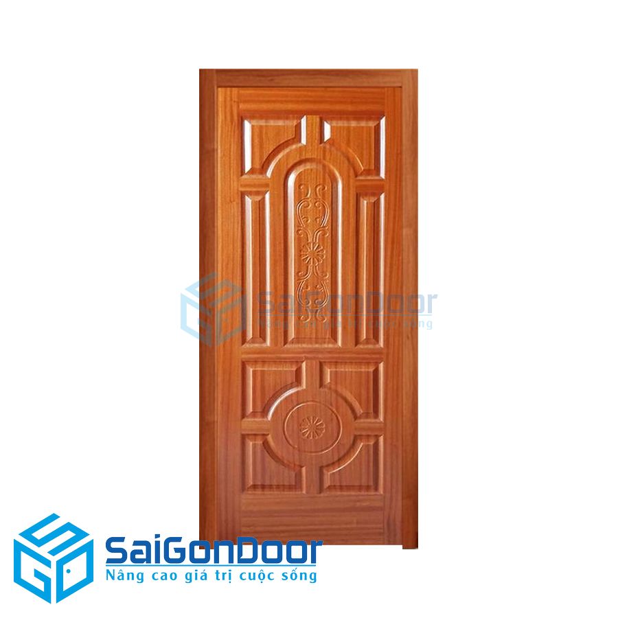 Cửa gỗ HDF Veneer 019-Xoandao 2 cua go HDF verneer 019 Xoandao 2