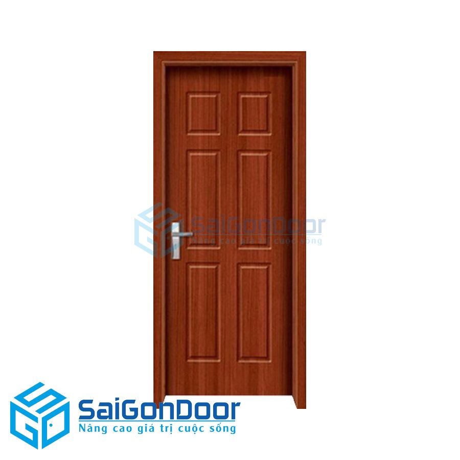 Cửa gỗ HDF Veneer HDF 6A-Sapele 2 cua go HDF verneer HDF20Sapele 2