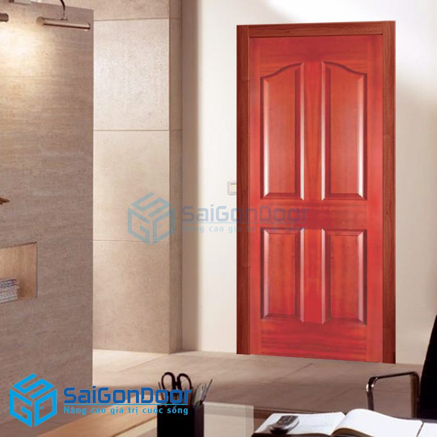 Cửa gỗ HDF Veneer SGD 4A-Camxe 1 cua go HDF verneer SGD204A