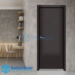 Cửa gỗ MDF Veneer P1.NEW-CAM XE DEN