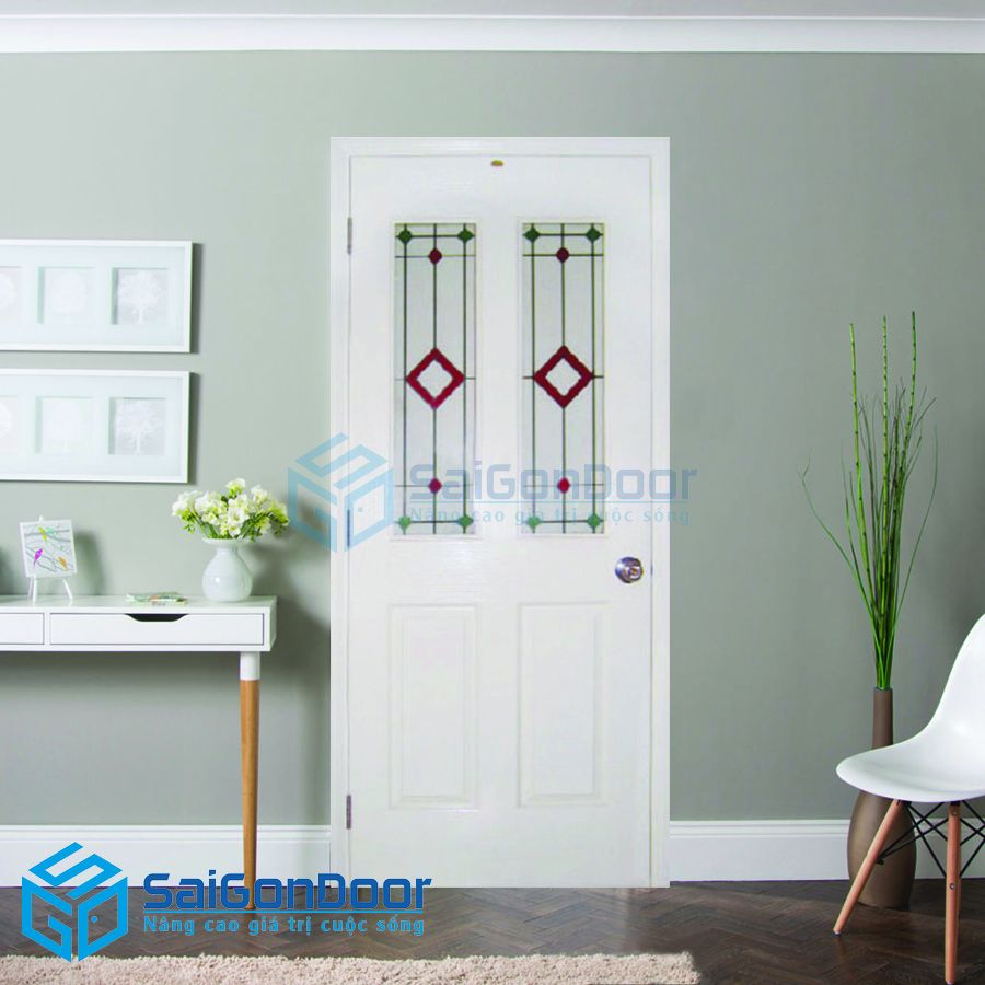 Cửa gỗ công nghiệp HDF SGD P4A2G-C1 1 cua go cong nghiep HDF SGD4G2 c1