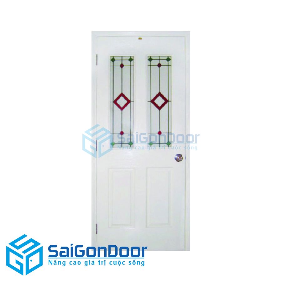 Cửa gỗ công nghiệp HDF SGD P4A2G-C1 2 cua go cong nghiep HDF SGD4G2 c1 2