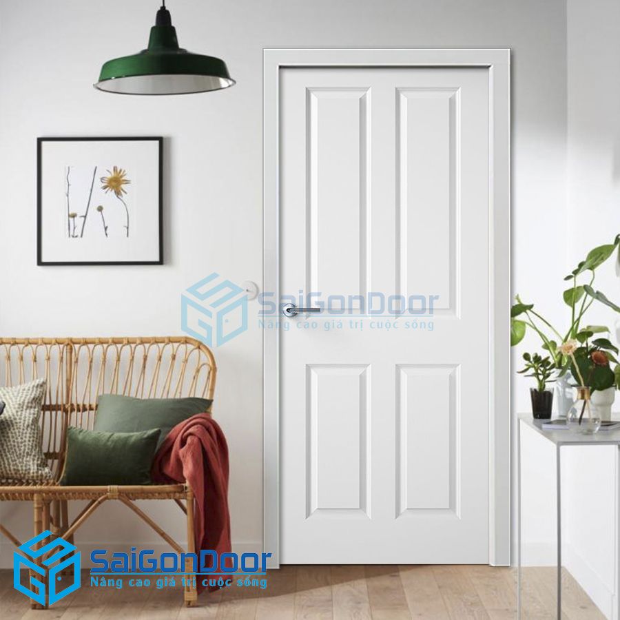 Cửa gỗ công nghiệp HDF 4A-C1. 1 cua go cong nghiep HDF cuahdf4a