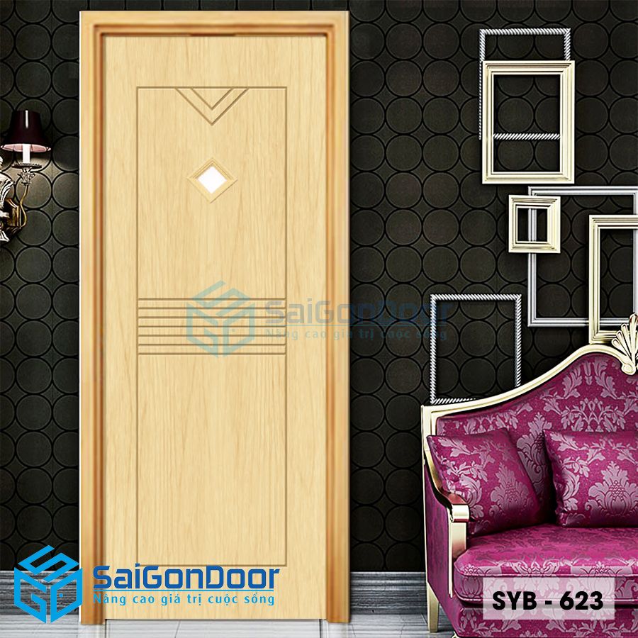 Cửa nhựa Sung yu SYB-623 1 cua nhua sungyu mau cu SYB 623