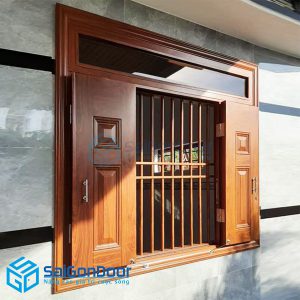 Cửa thép vân gỗ 12