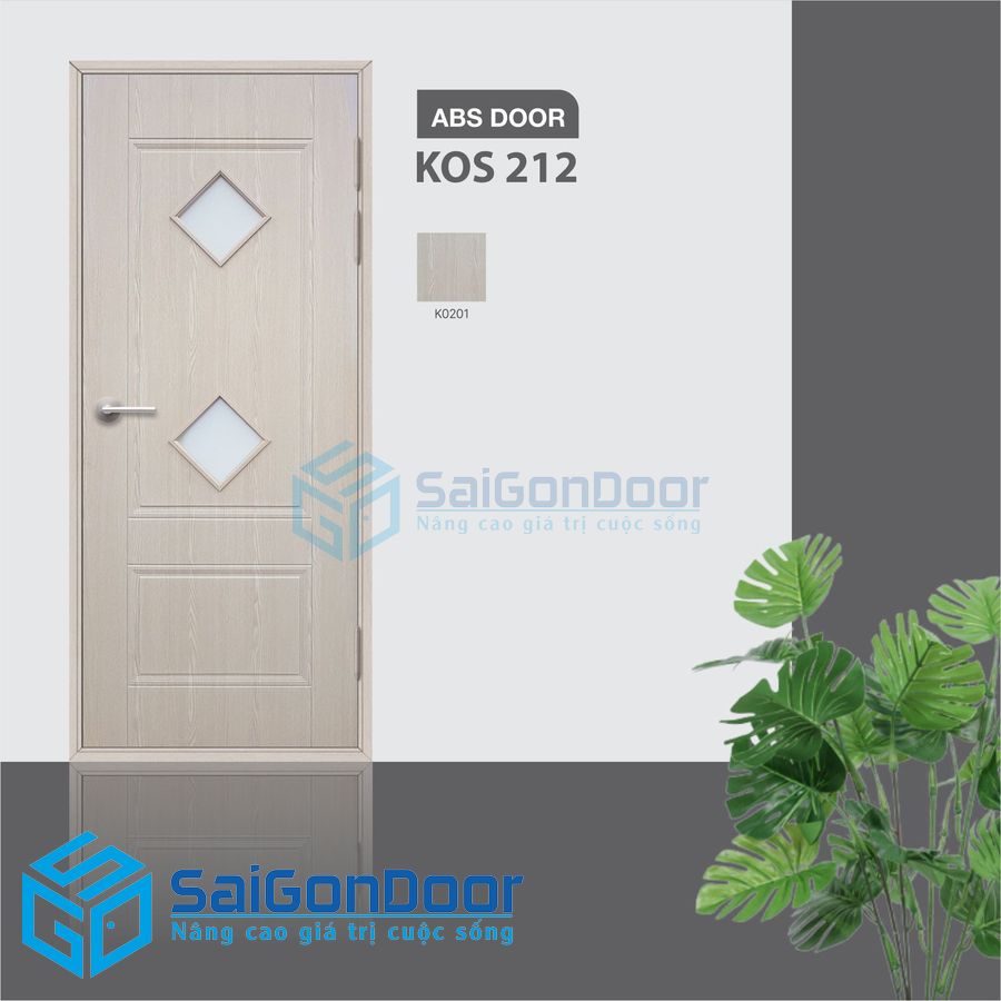 Cửa nhựa ABS Hàn Quốc KOS 212 1 KOS20212 3