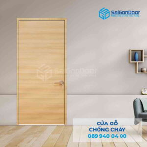 Cửa Gỗ Chống Cháy MDF Laminate van ngang