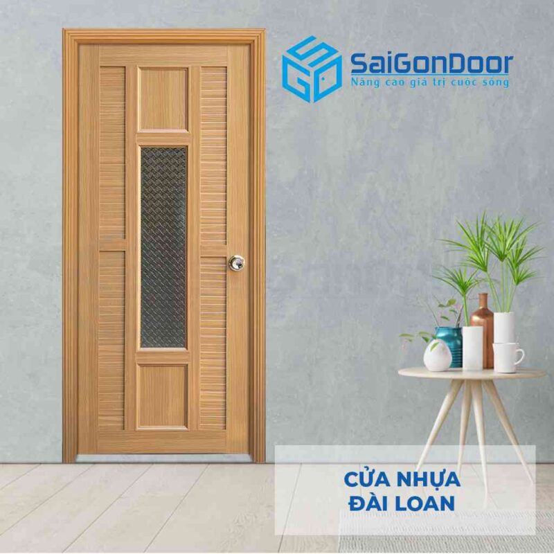 Cửa nhựa giả gỗ PVC giá rẻ