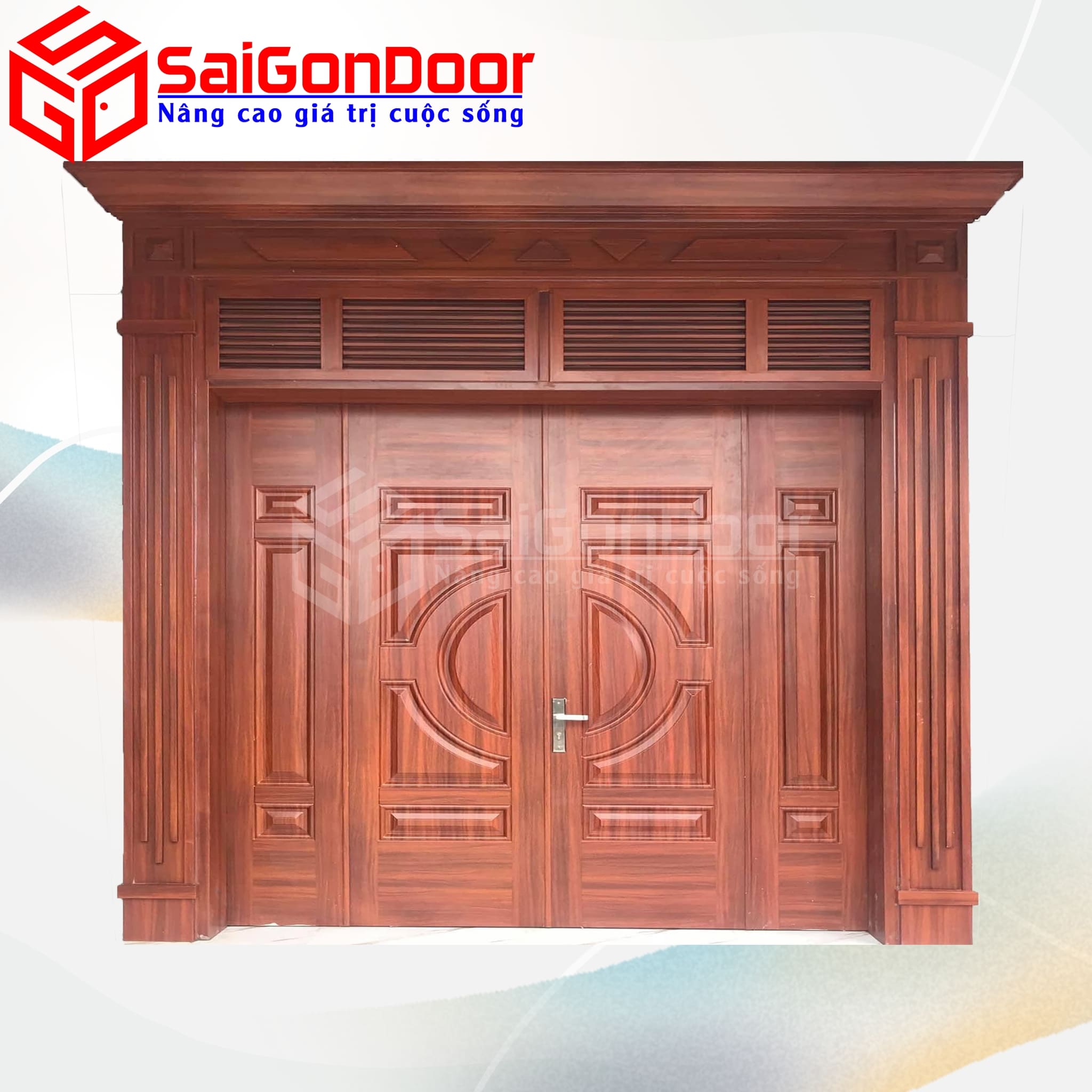 Cửa Thép Vân Gỗ SGD-KM.TVG-4C.30 1 SGD KM.TVG 4C.27