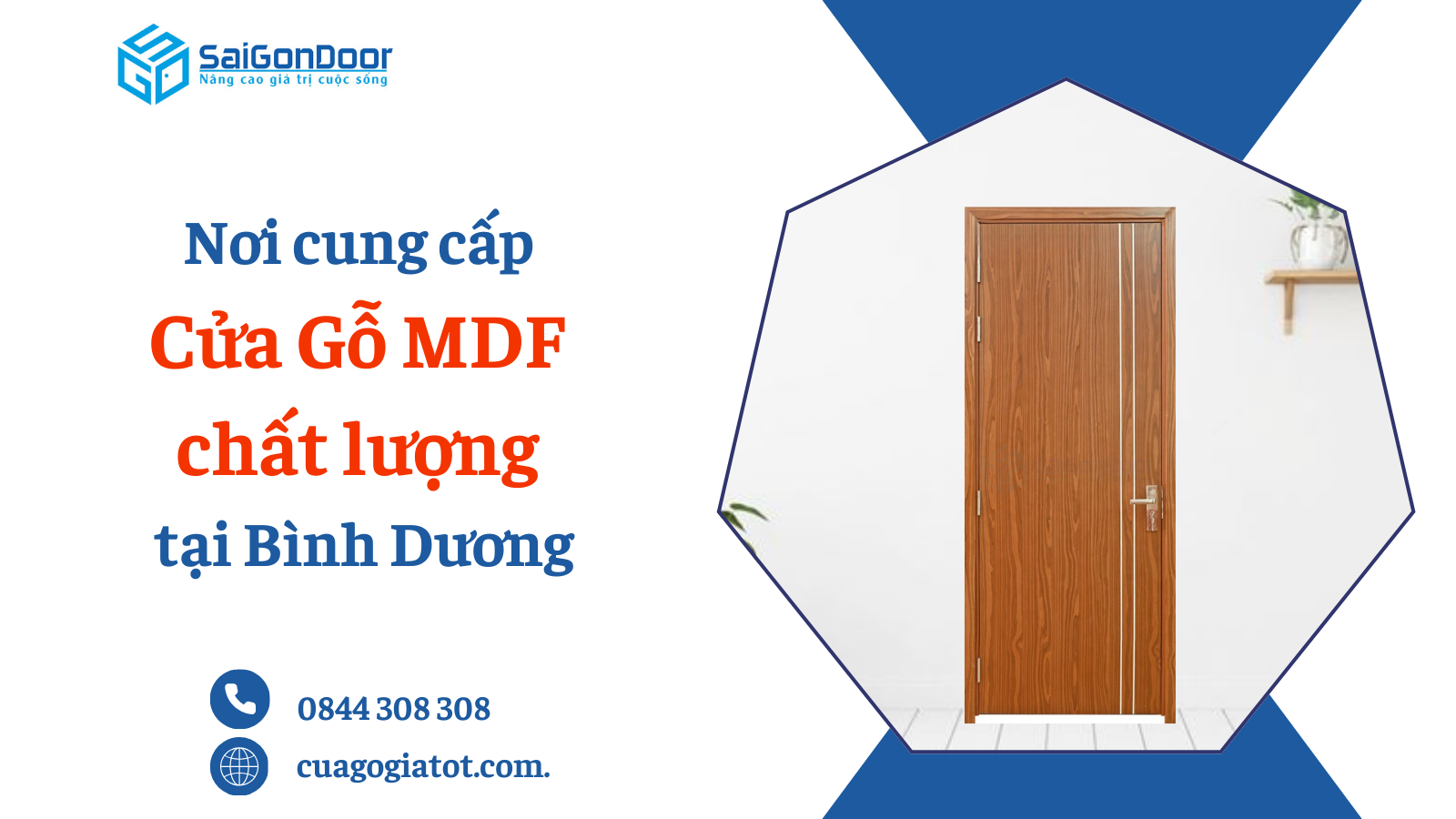 Nơi cung cấp cửa gỗ công nghiệp MDF chất lượng tại Bình Dương