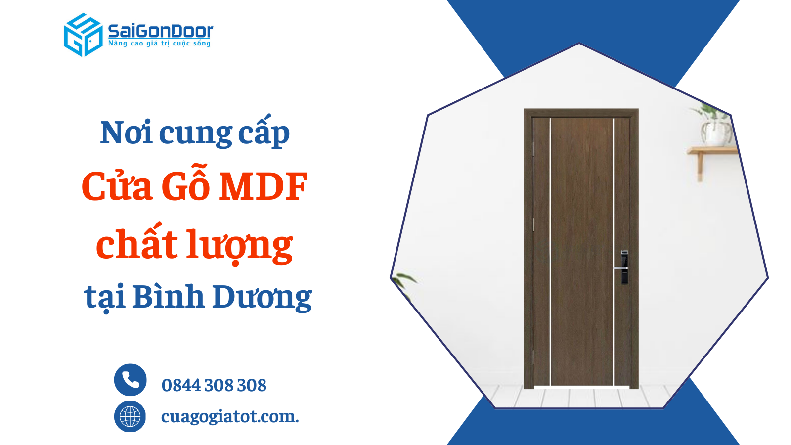 Nơi cung cấp cửa gỗ công nghiệp MDF chất lượng tại Bình Dương