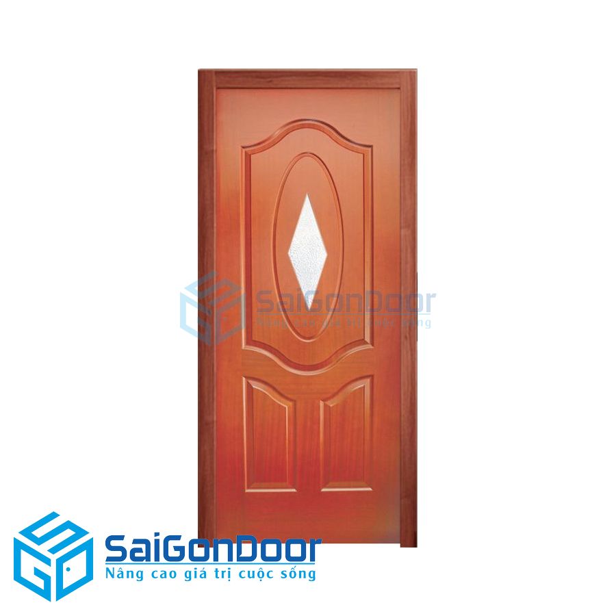 Cửa gỗ HDF Veneer SGD P3A1G-Xoan Dao 2 cua go HDF verneer SGD203G1 Xoan20Dao 2