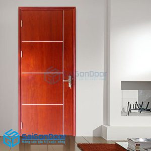 Cửa gỗ MDF Veneer P1R4-SAPELE