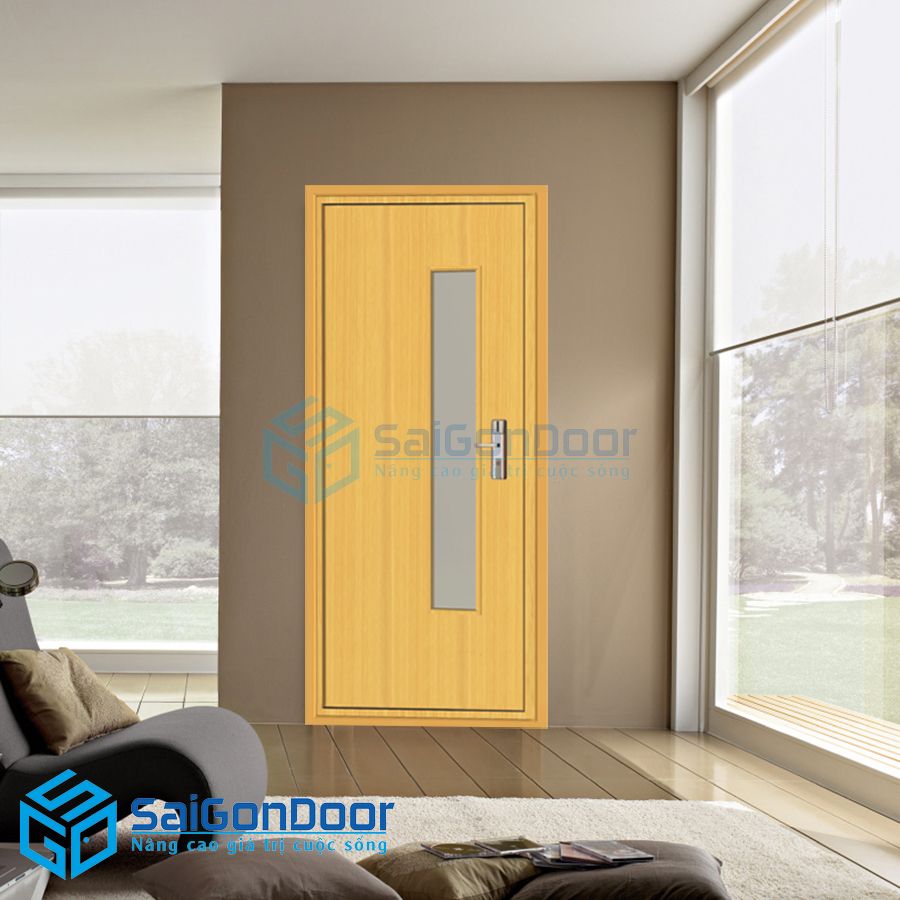 Cửa gỗ MDF Veneer SGD P1GL 1 cua go MDF verneer SGD20P1GL