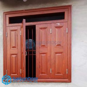 Cửa thép vân gỗ 48