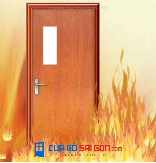 Cửa gỗ chống cháy ô kính tại cuagosaigon.com uy tín chất lượng