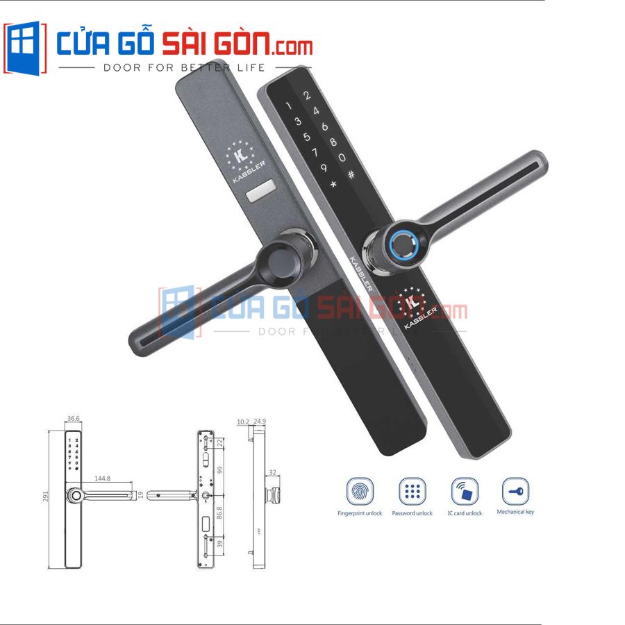 KHÓA CỬA SG.KL-599 BLACK
