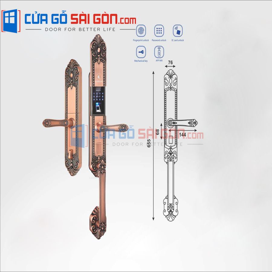 KHÓA CỬA SG.KL-979R