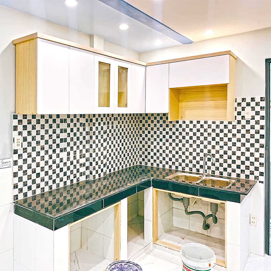 Mẫu thiết kế tủ kệ bếp đẹp 62