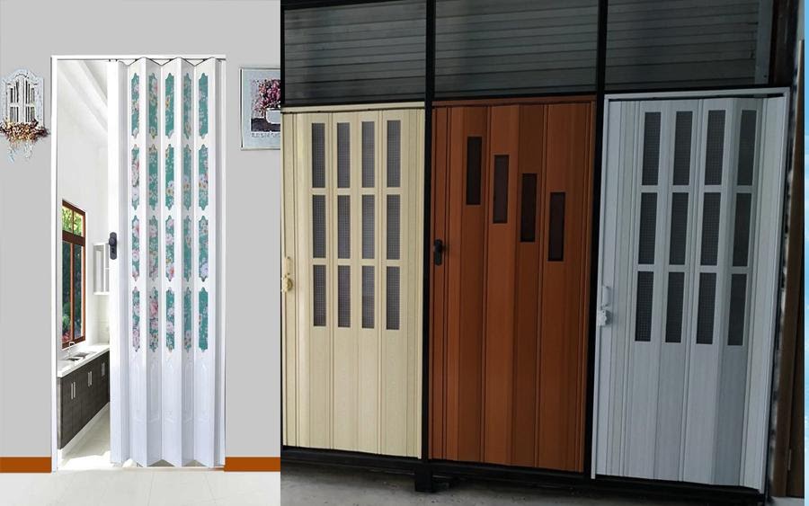 Cửa nhựa xếp cho nhà vệ sinh
