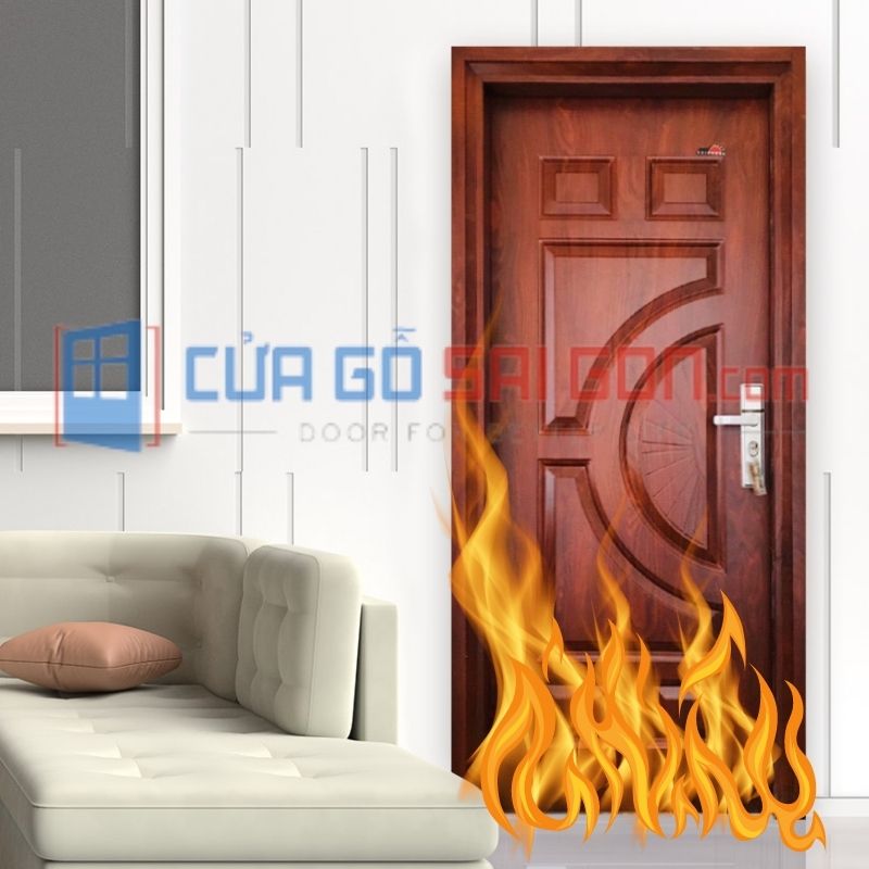 Cửa thép vân gỗ dùng làm cửa thoát hiểm hiệu quả Cửa thép vân gỗ dùng làm cửa thoát hiểm hiệu quả