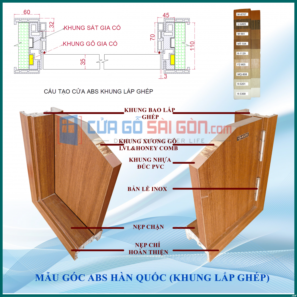 MẪU GÓC ABS KHUNG LẮP GHÉP