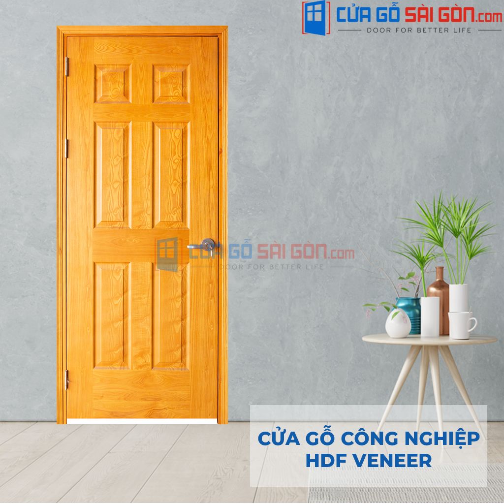 Cửa Gỗ 1 Cánh - HDF Veneer