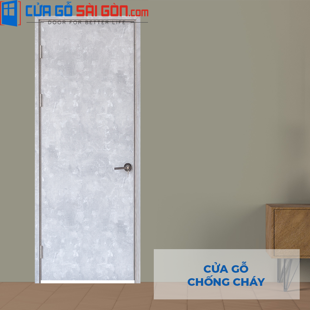 Cua go chong chay MDF Melamine P1 van kem