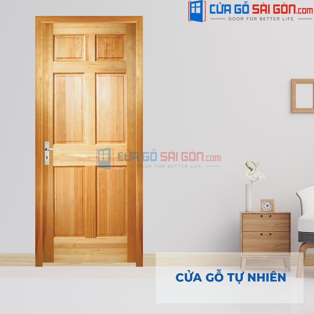 Cửa Gỗ 1 Cánh - Gỗ Tự Nhiên