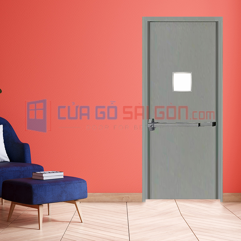 Cửa thép vân gỗ chống cháy Cửa thép vân gỗ chống cháy
