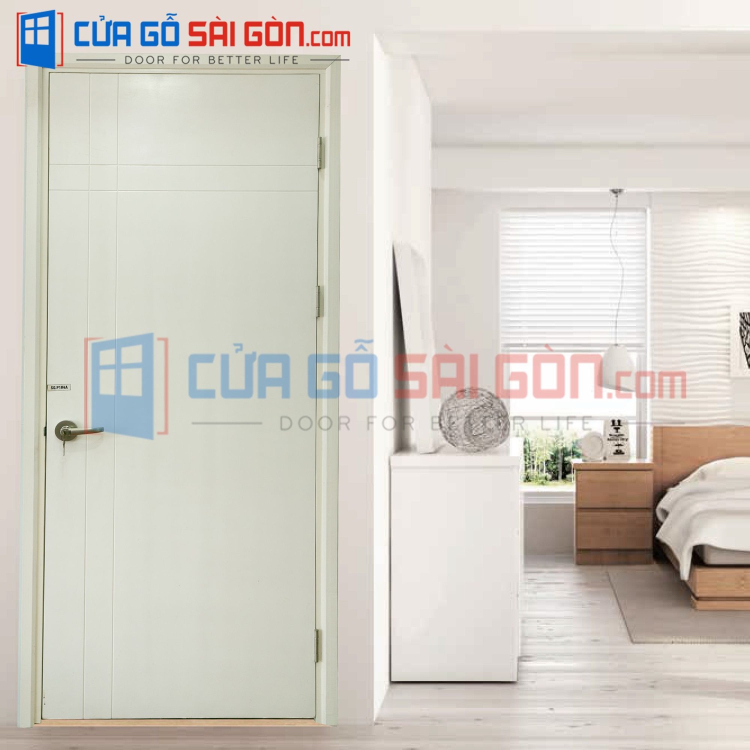 Mẫu cửa gỗ MDF venner đẹp 1
