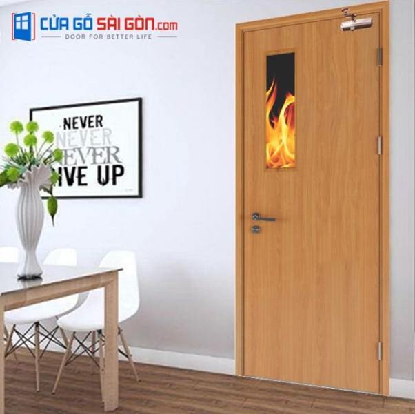 Mẫu cửa gỗ chống cháy 1 Mẫu cửa gỗ chống cháy 1