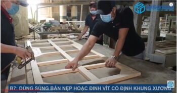 Quy trình sản xuất cửa gỗ công nghiệp