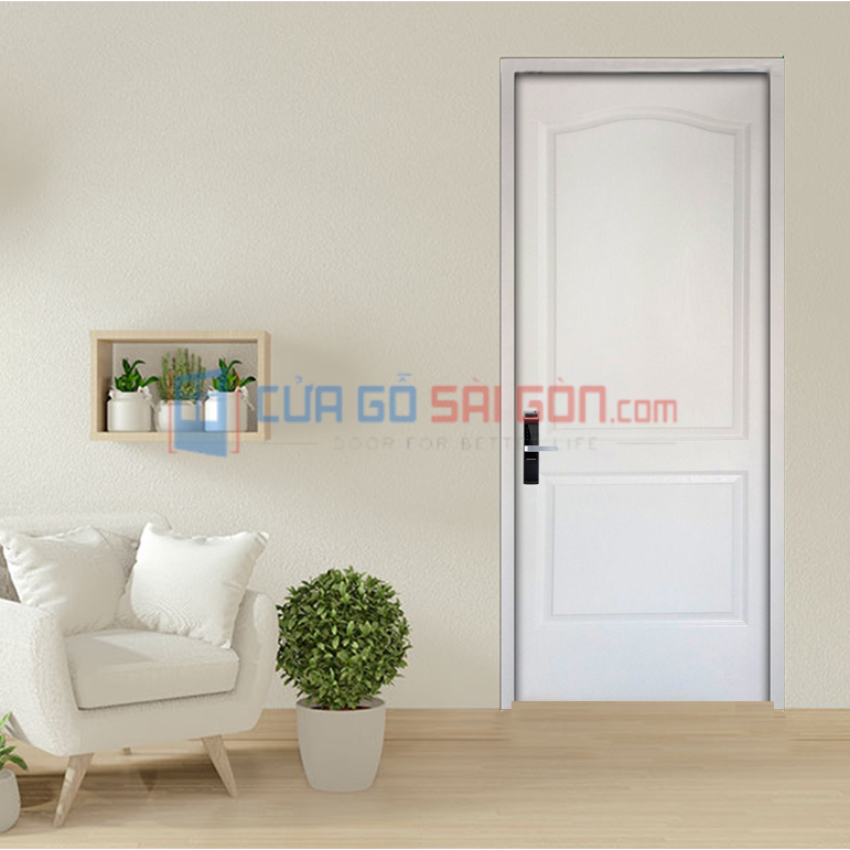 Cửa gỗ công nghiệp màu trắng