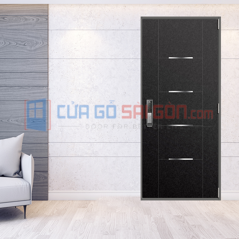 Cửa thông phòng bằng thép được sơn phủ bề mặt với nhiều màu sắc khác nhau Cửa đi thông phòng
