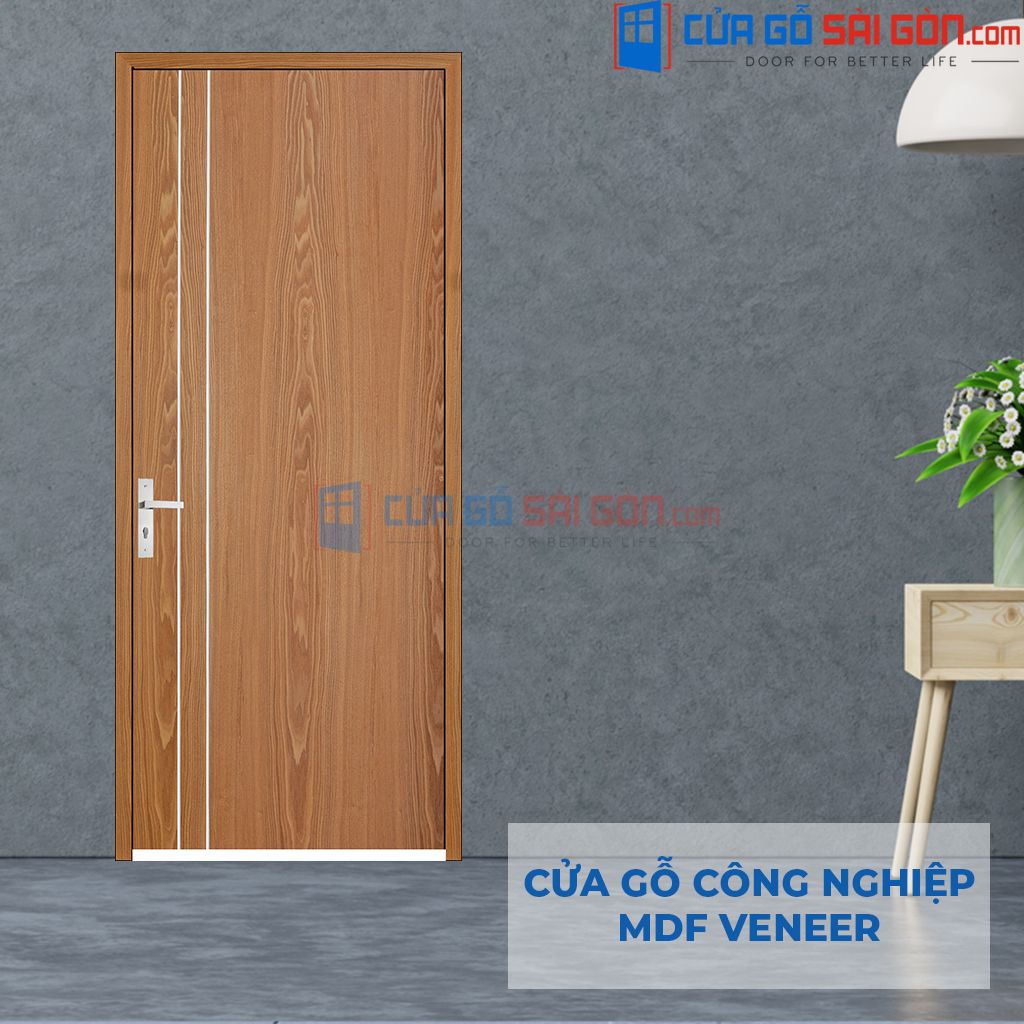 Cửa gỗ công nghiệp MDF Veneer với vẻ bề ngoài trông hệt gỗ tự nhiên Cửa gỗ công nghiệp MDF Veneer với vẻ bề ngoài trông hệt gỗ tự nhiên