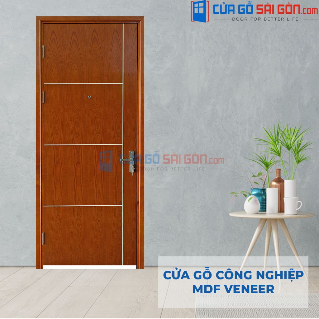 Cửa gỗ công nghiệp MDF Veneer có tính ứng dụng cao Cửa gỗ công nghiệp MDF Veneer có tính ứng dụng cao
