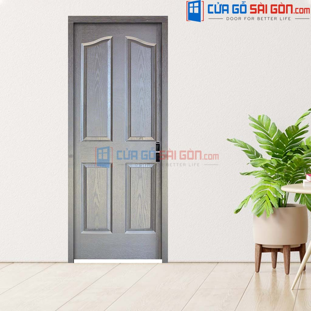 Cửa Gỗ Công Nghiệp HDF 4A-C14 CGSG Mẫu cửa chống ồn phòng ngủ - Cửa Gỗ Công Nghiệp HDF 4A-C14 CGSG