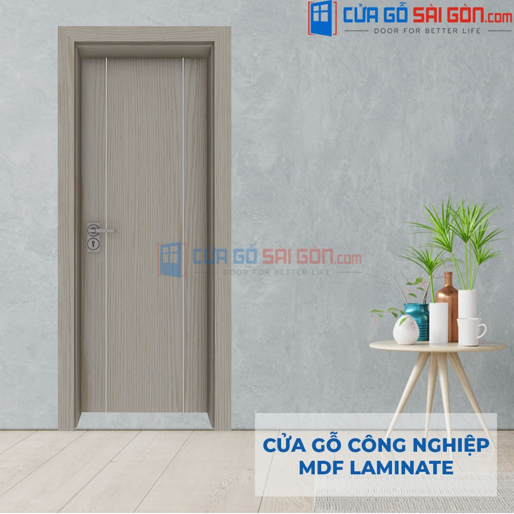 Cửa chống ồn Gỗ HDF Laminate P1R2a1s-CGSG Mẫu cửa chống ồn phòng ngủ - Cửa chống ồn Gỗ HDF Laminate P1R2a1s-CGSG