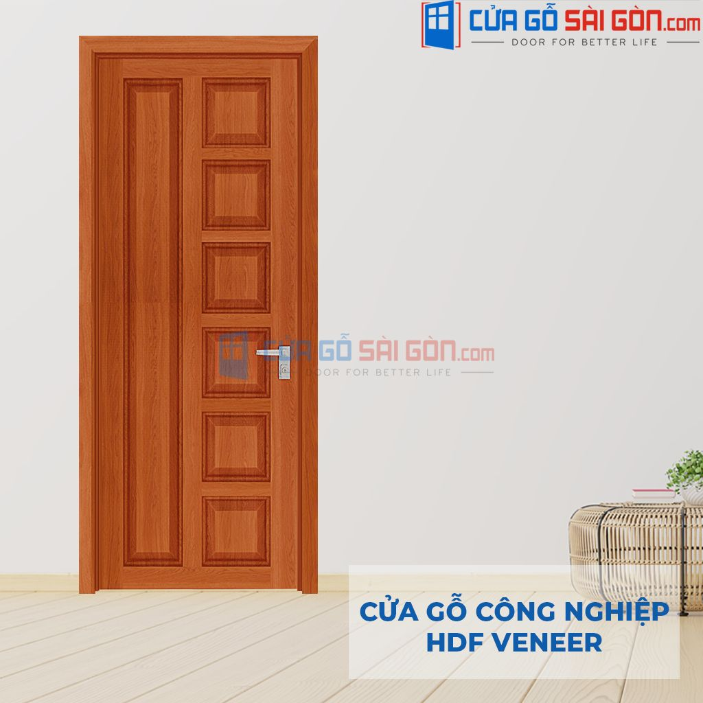 Cửa Gỗ Công Nghiệp 6B sapele-CGSG Mẫu cửa chống ồn phòng ngủ - Cửa Gỗ Công Nghiệp 6B sapele-CGSG