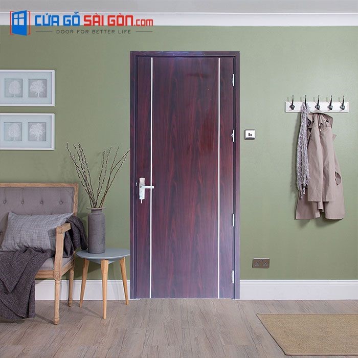 Cửa phòng ngủ gỗ MDF Veneer