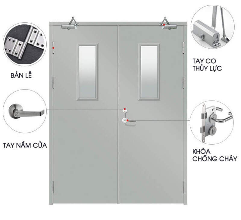 Bộ phụ kiện cho cửa chống cháy