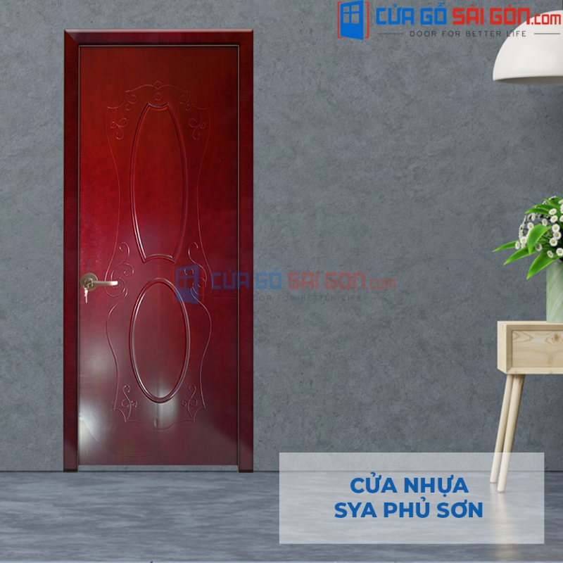 Cửa nhựa giả gỗ tính thẩm mỹ giống gỗ tự nhiên